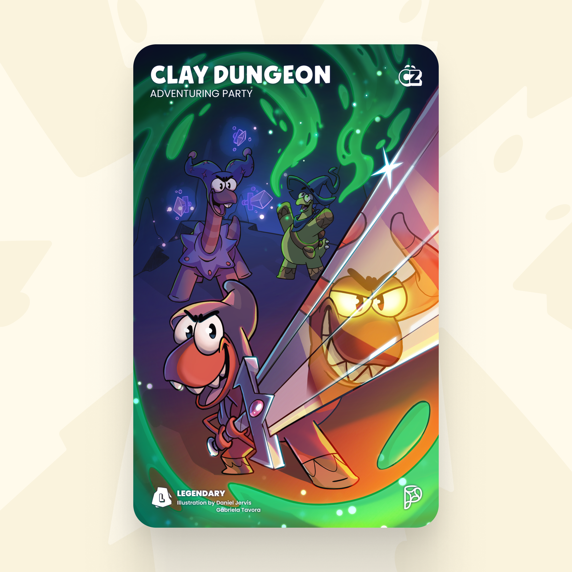 Clay-Dungeon Adventuring Party